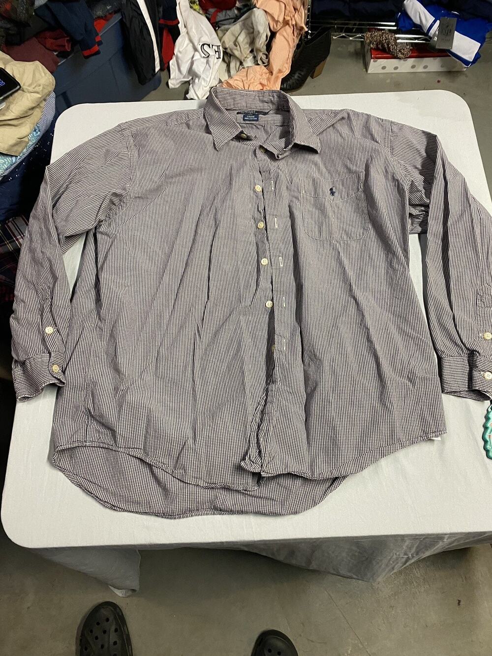 Polo Ralph Lauren Men’s XL Button Up Long Sleeve BlueCrane Cotton